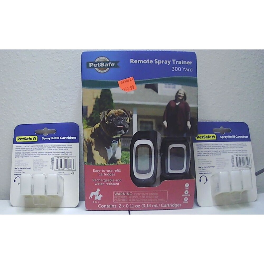 PetSafe 300 Yard Remote Spray Trainer - PDT00-16395 3959 plus 6 Refill